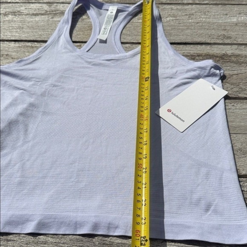 Lululemon Swiftly Tech Racerback Tank Top purple Lavender Frost size 12 NWT - Picture 4 of 6